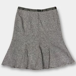 EUC Banana Republic Wool Blend Bell Skirt Brown Size 12